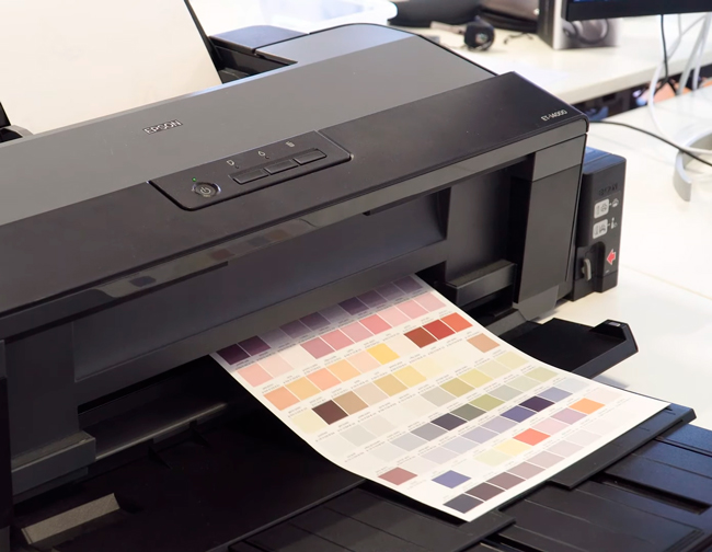Perfiles de color en impresora de sublimación