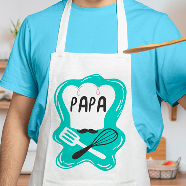 father's day gifts - sublimation apron matte white - Boost Your Sales With Personalised Father's Day Gifts