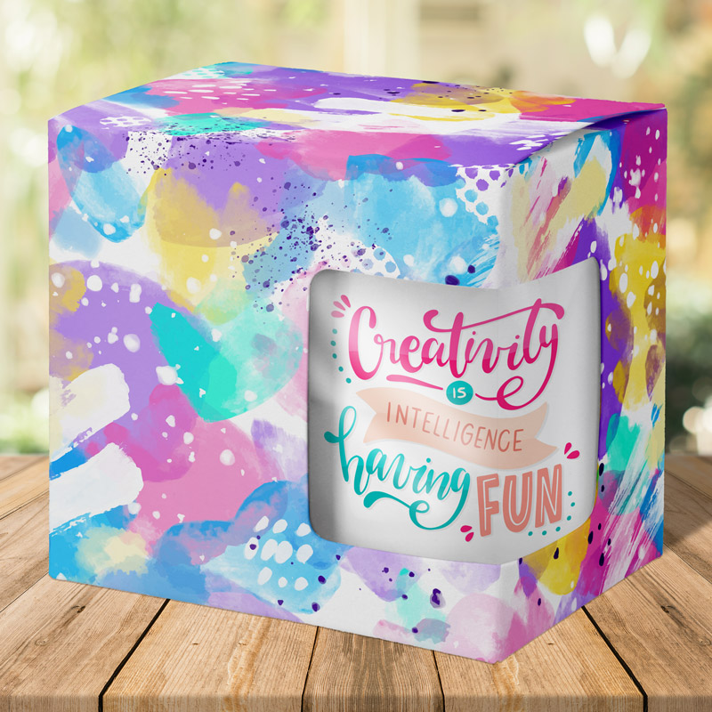 customizing can be dangerous - caja carton taza recubierta fieltro sublimable ejemplo - 📦Customized mug boxes: enhance the experience and sell more