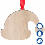 Sublimable Natural Wood Christmas Hanging Ornaments