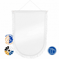 Sublimable Round Shield Pennants Glossy