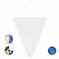 Sublimable Triangular Shield Pennants Glossy