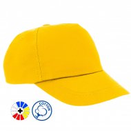 Kid's Cotton Caps - Yellow