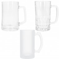 Chopes de bière en verre sublimables