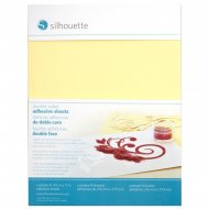 Feuille adhésive double face Silhouette - Pack de 8 feuilles de 216x279 mm