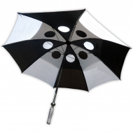 Sublimation Black/White Windproof System Umbrella