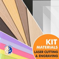 Laser Cutting and Engraving Materials Kit