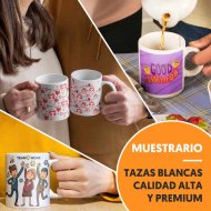 Muestrario tazas blancas sublimables