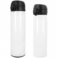 Thermos acier inoxydable sublimable avec couvercle noir