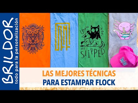 Cómo ESTAMPAR prendas con FLOCK (terciopelo, gamuza o piel de melocotón)