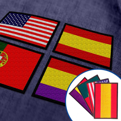 Parche bordado Bandera y Escudo España