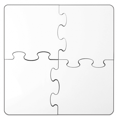 nombre de la marca legumbres regular Posavasos puzzle de madera para sublimación de 4 piezas | BRILDOR ®