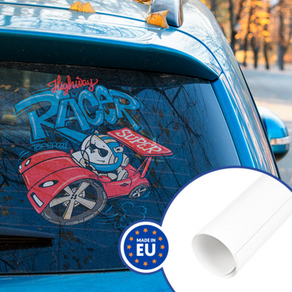 Using sublimation to make car decals. 