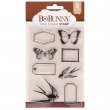 Acrylic Stamps - Words and Shapes - Secret Garden Series Kit of 8 Stamps