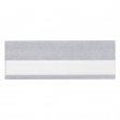 Silver Aluminium Name Tag 7x1,2cm with Pin and Clip - Pack 5 pcs