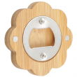 Bamboo Bottle Opener with Magnet - Flower