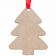 Adorno colgante navideño madera natural sublimable - Árbol