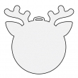 Sublimable Felt Christmas Hanging Ornament - Reindeer