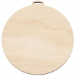 Sublimable Natural Wood Christmas Hanging Ornament - Ball Ø10cm