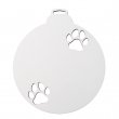 Sublimable Hanging Christmas Ornament Pet Paw Ball MDF 3 - Pack 4 pcs