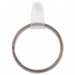 Nickel Plated Steel Round Key Ring Ø3cm with Plastic Clasp - Pack 50 pcs