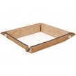 Sublimable Faux Leather Valet Tray - Camel