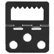 Dentate Hanger Hinge 17x31mm - Black 