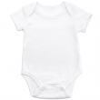Body bébé pour sublimation à manches courtes - Toucher coton - Taille 12-18 mois