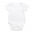 Body bébé pour sublimation à manches courtes - Toucher coton - Taille 6-12 mois