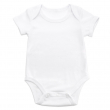 Body bébé pour sublimation à manches courtes - Toucher coton - Taille 9-12 mois