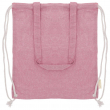 Bolsa mochila de algodón reciclado rosa