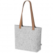 Sublimable Grey Tote Bag 42x30cm Recycled Felt with Leatherette Handles 