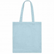 Tote bag en velours côtelé sublimable à longues anses - Bleu clair