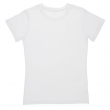T-shirt femme à manches courtes en coton au toucher 190g sublimable - Blanc T/XL