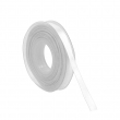 Ruban satin blanc pour pendentifs - Bobine de 10mm x 23m