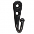 Black Steel Wall Hook 28x40mm