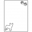 Sublimable MDF3 Pet Photo Panel 15x20cm - Vertical Bulldog