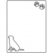 Sublimable MDF3 Pet Photo Panel 15x20cm - Vertical Labrador