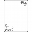 Fotopanel mascotas DM3 sublimable 15x20cm - Gato vertical