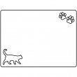 Panneau photo pour animaux MDF3 sublimable 15x20cm - Chat horizontal