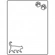 Panneau photo pour animaux MDF3 sublimable 15x20cm - Chat vertical