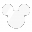 Sublimable Mickey Acrylic Magnet 7x6cm