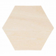 Sublimable Natural Wood Magnet - Hexagon 6x7cm