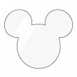 Sublimable Mickey Acrylic Magnet 7x6cm