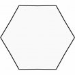 Sublimable Fridge Magnet - MDF3 - Hexagon 7x6cm