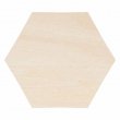 Imán madera natural sublimable hexágono - 6x7cm