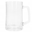 Sublimable Frosted Clear Glass Beer Stein - 360ml