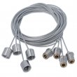 Kit of 4 Steel Cables for Hanging Horizontal Panels