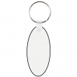 Sublimable MDF3 Wooden Key Ring Double Sided Narrow Oval 3x6.5cm