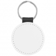 Sublimable Key Ring - Matt Faux Leather - Round - Ø5cm 